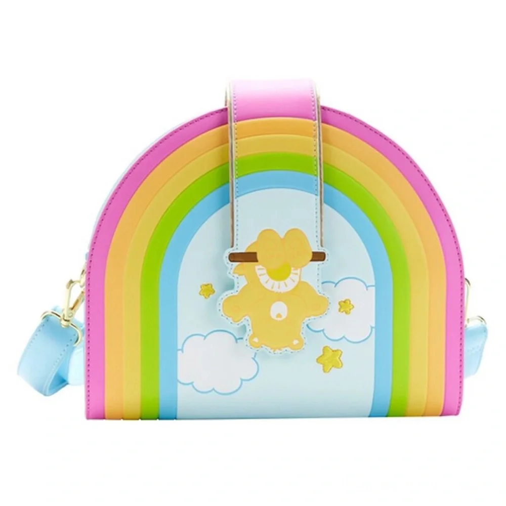 Loungefly Care Bears Rainbow Bag Crossbody Funshine Bear Swing Vegan Carebear